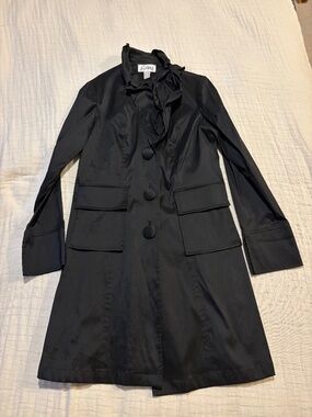 Joseph Ribkoff Trench Coat, Black, Size 8